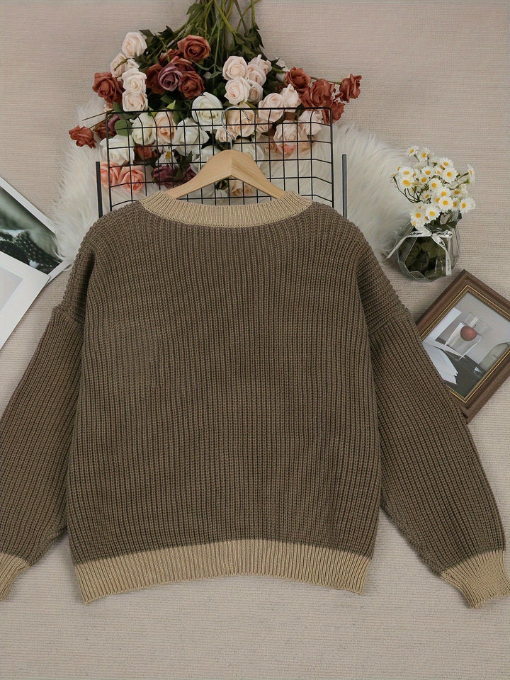 Marcelina - Manteau en Maille avec Poches