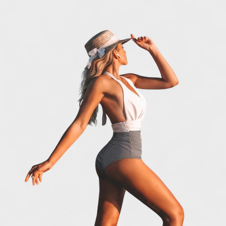 Joana - Maillot de Bain Chic à Taille Haute