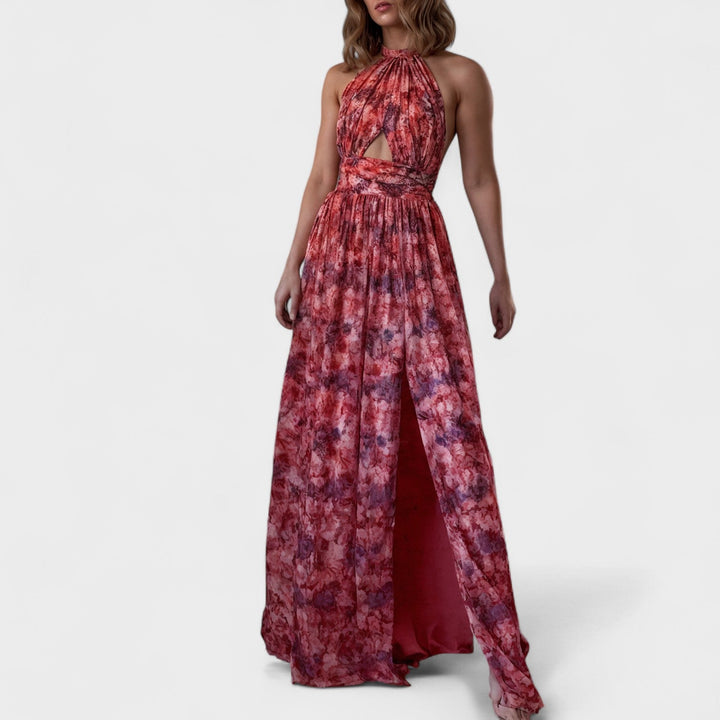 Floraria - Robe longue avec des bretelles