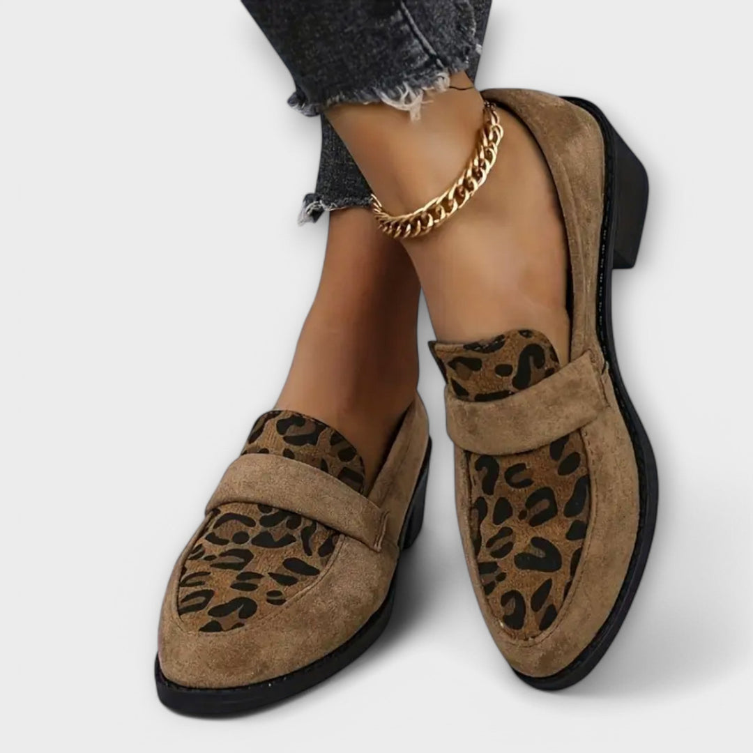 Carla - Chaussures élégantes pour femmes avec imprimé léopard