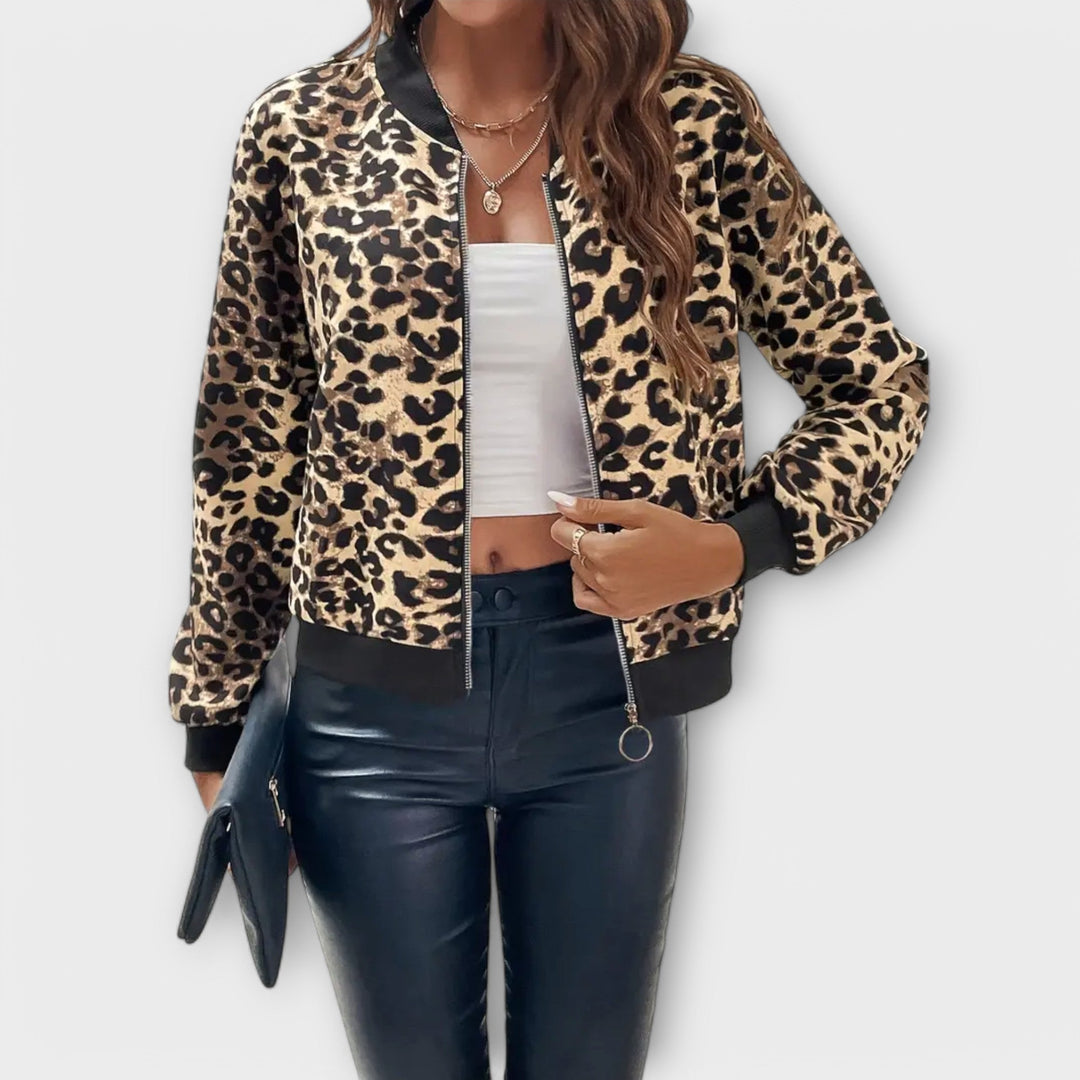 Raquel - Veste Élégante en Imprimé Léopard