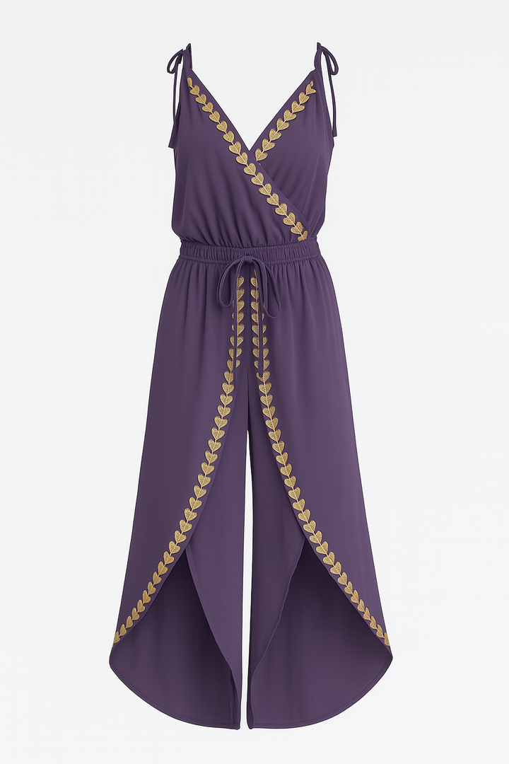 Lorena - Robe Mono Détails Dorés