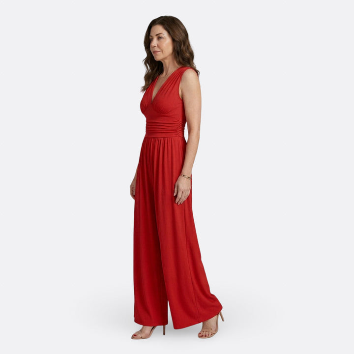 Leonor - Combinaison Chic Sans Manches à Jambes Larges