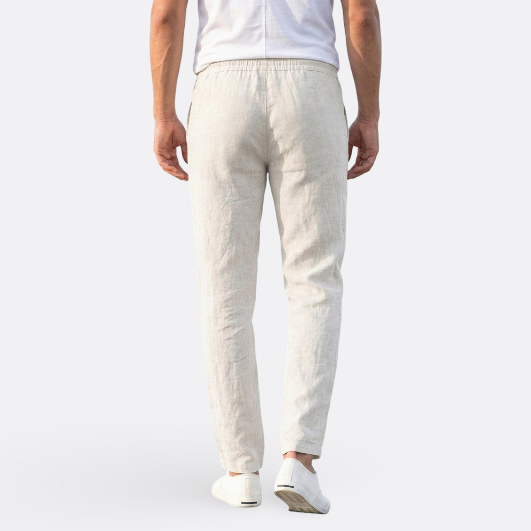 Hélder - Pantalons Décontractés Légers en Lin