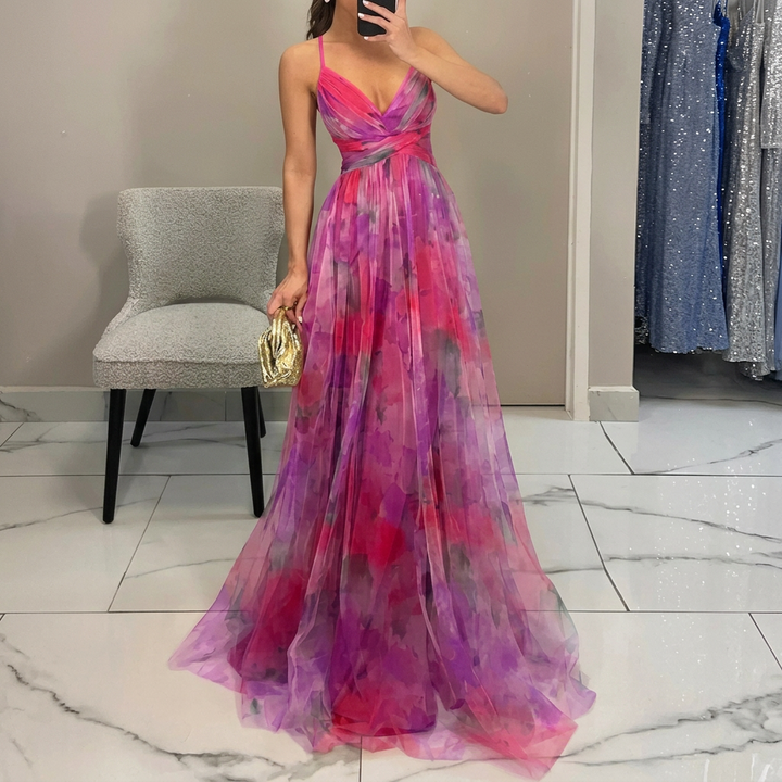 Margarida - Robe Maxi avec Imprimé Floral