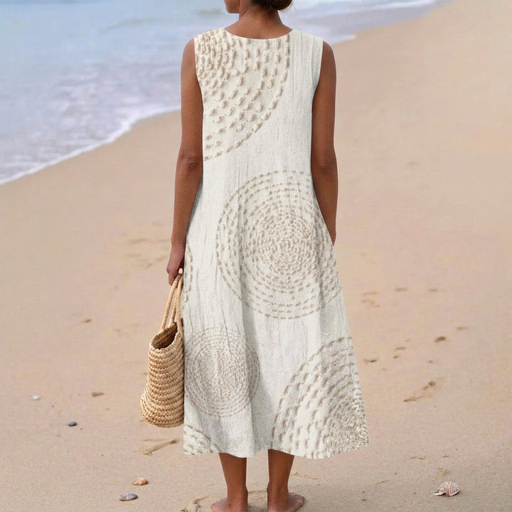 Ana - Robe Maxi Sans Manches Texturée
