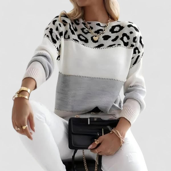 Júlia - Pull Casual Léopard