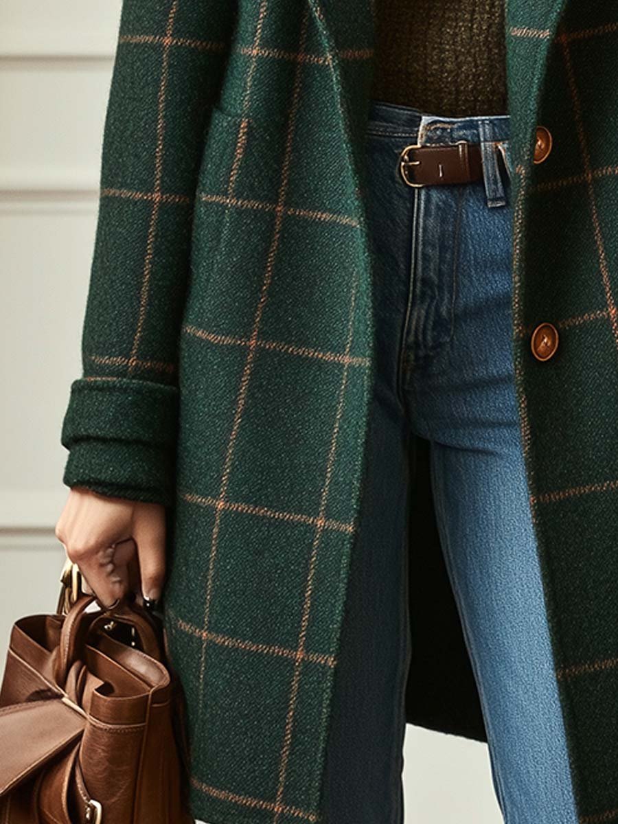 Irlande - Manteau à Motif Tartane