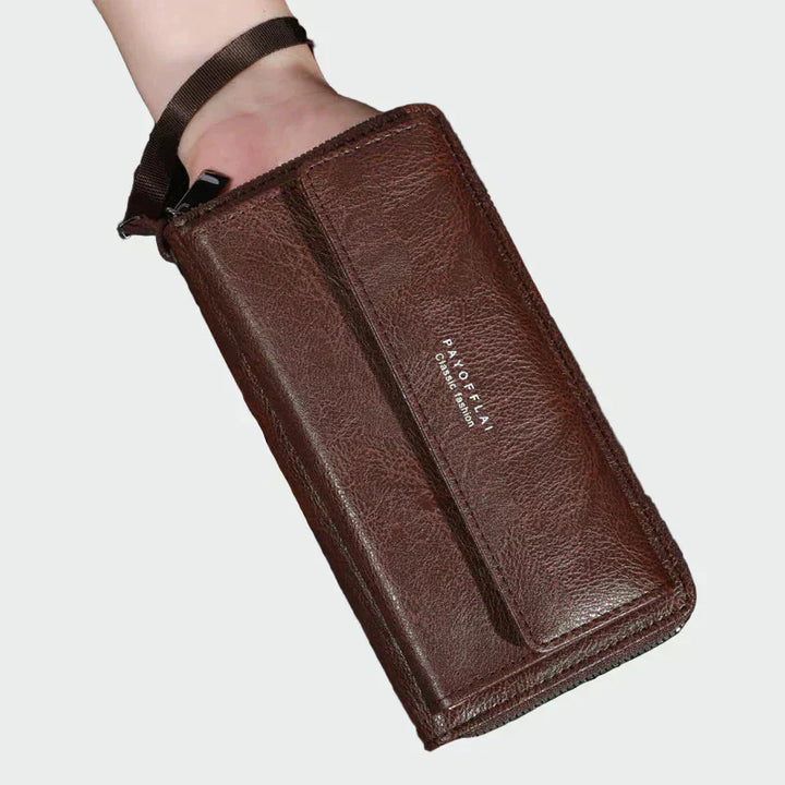 Portefeuille en cuir intemporel
