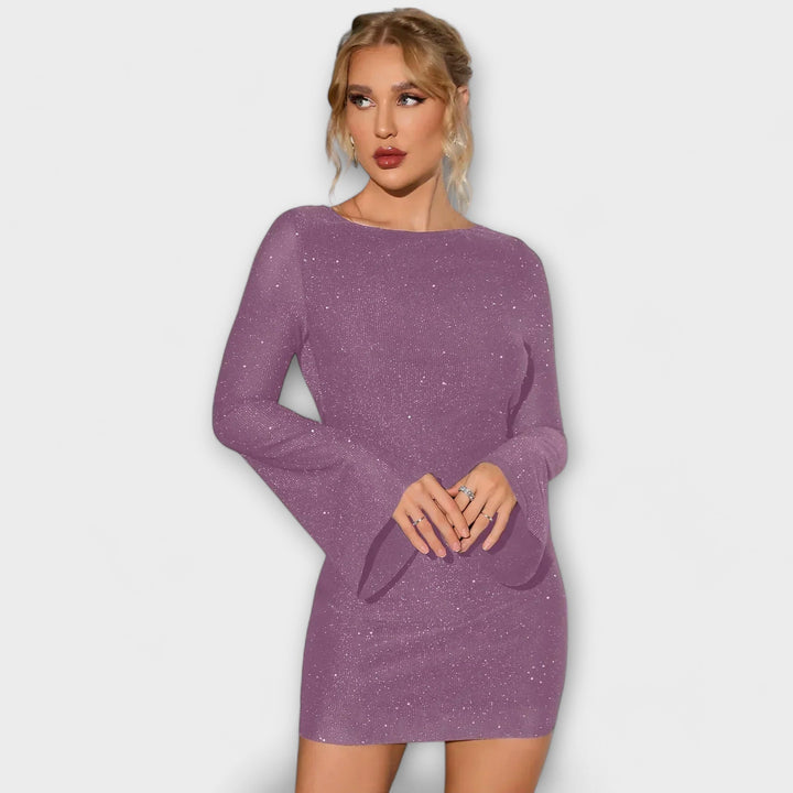 Robe à paillettes dos nu