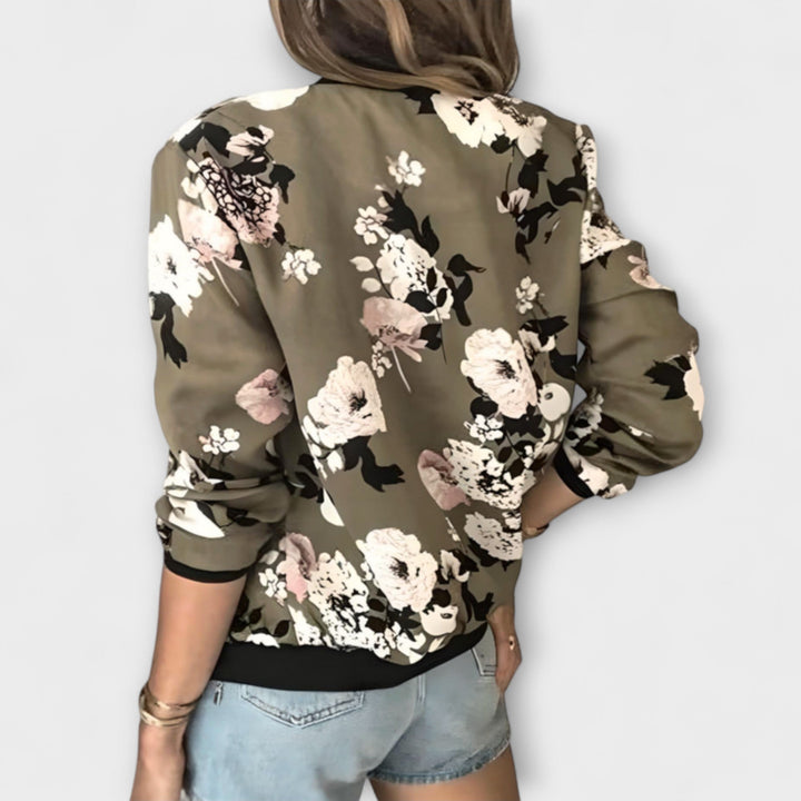 Andreia - Veste bomber élégante à fleurs