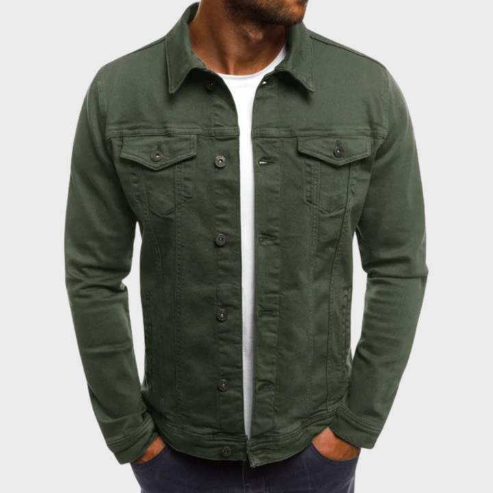 Artur - Veste en Denim Coupe Ajustée