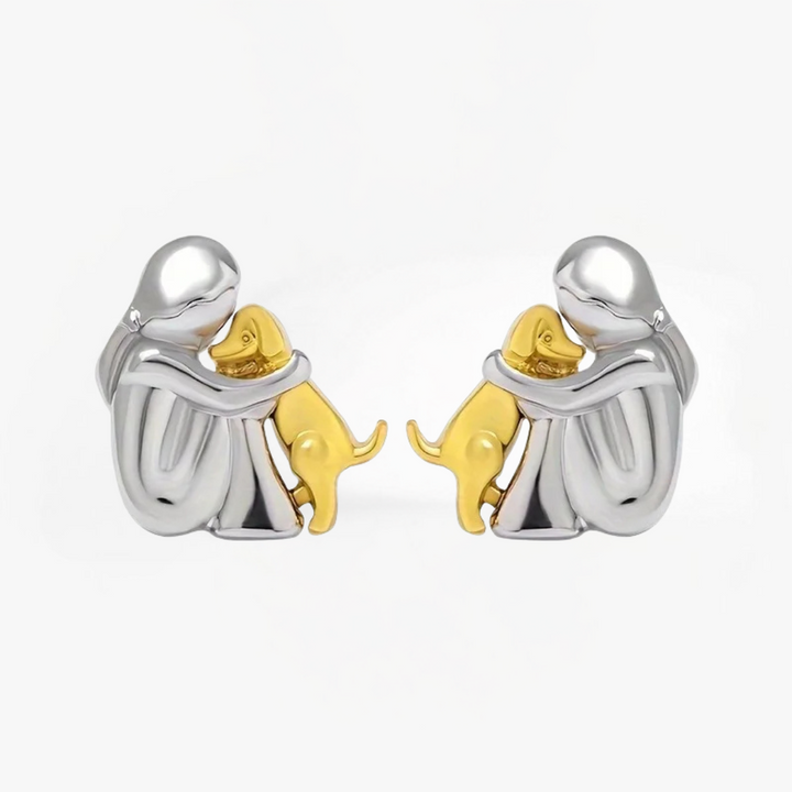 Étreinte de Chien - Boucles d'Oreilles