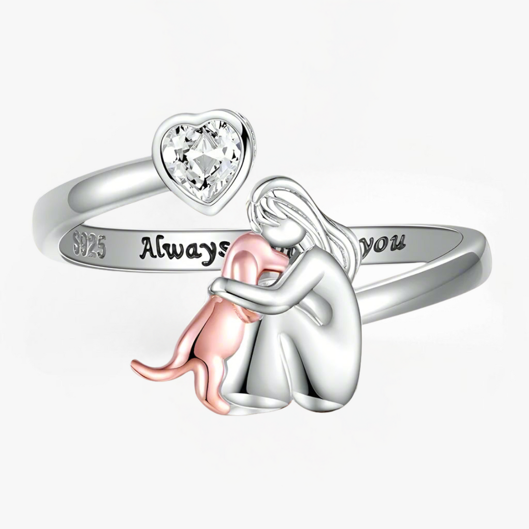 Étreinte de Chien - Bague (Rose)