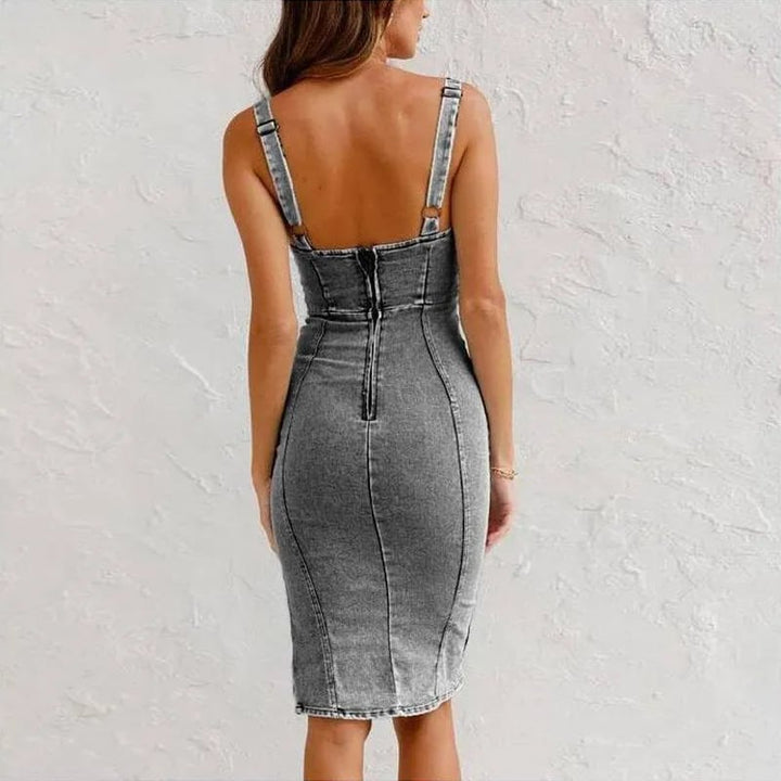 Mona - Robe en denim moderne