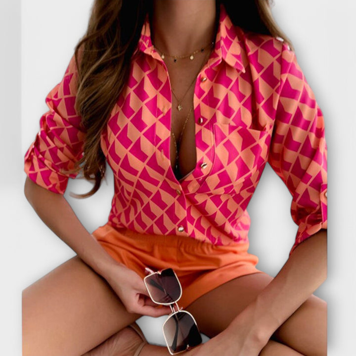 Romina - Blouse à col classique