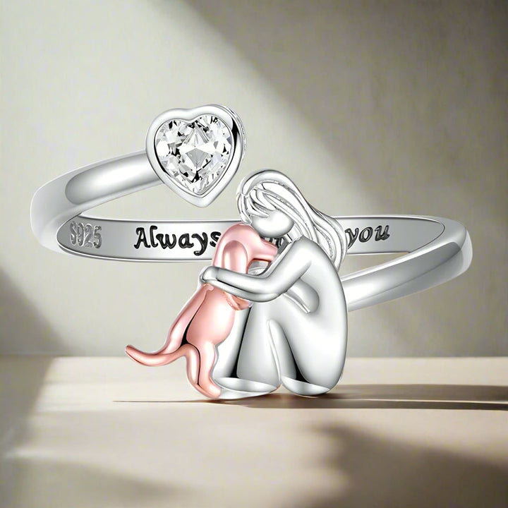 Étreinte de Chien - Bague (Rose)